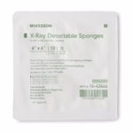 Gauze Sponge McKesson 4 X 4 Inch 16-Ply Sterile X-Ray Detectable 10 per Tray
