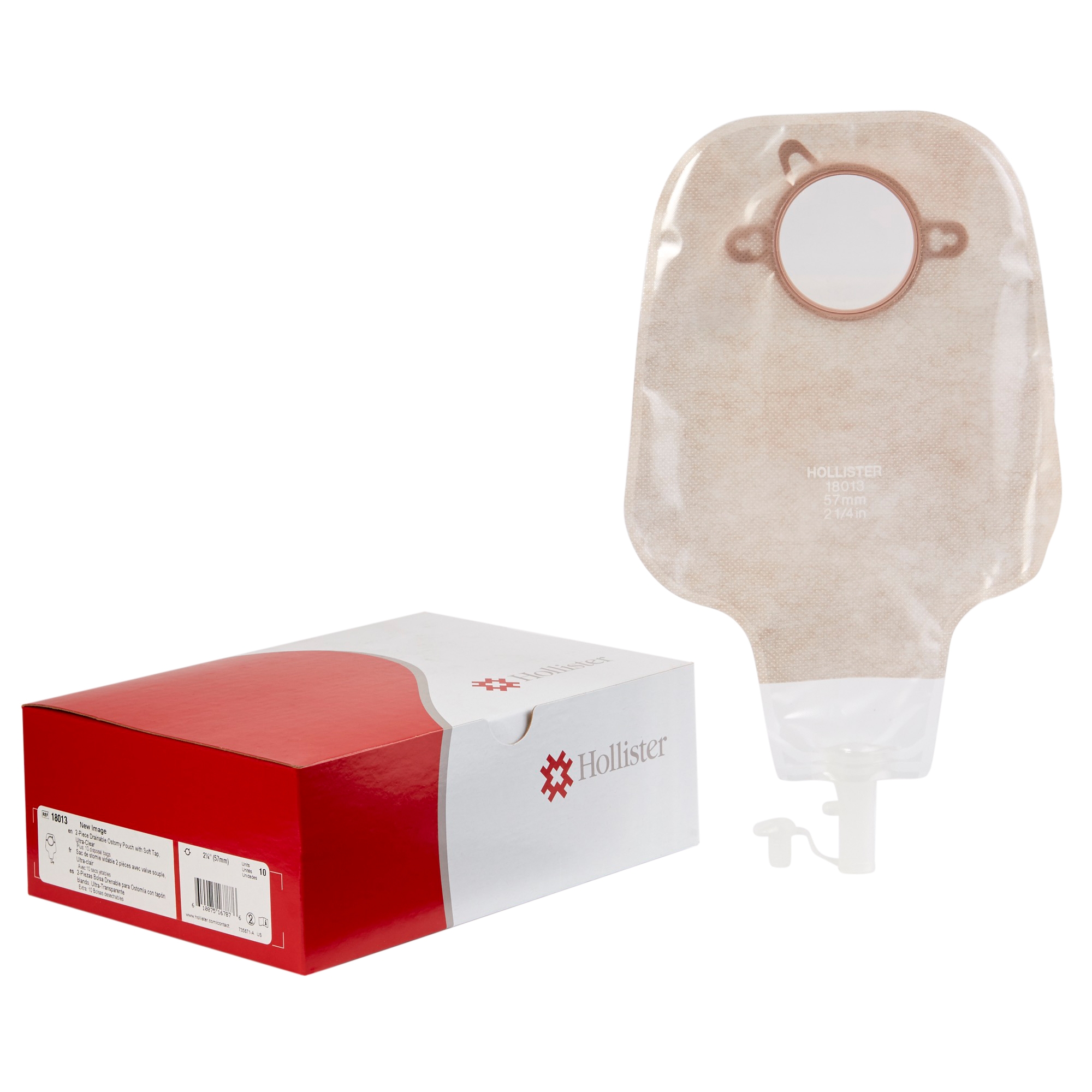 Ostomy Pouch New Image™ Two-Piece System 12 Inch Length Drainable