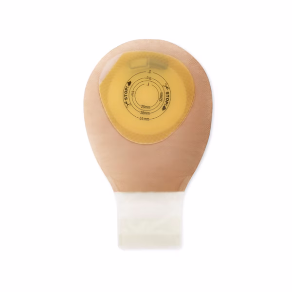 Ostomy Pouch Pouchkins™ Child One-Piece System 7 Inch Length Flat, Trim to Fit Up to 2 Inch Stoma Drainable