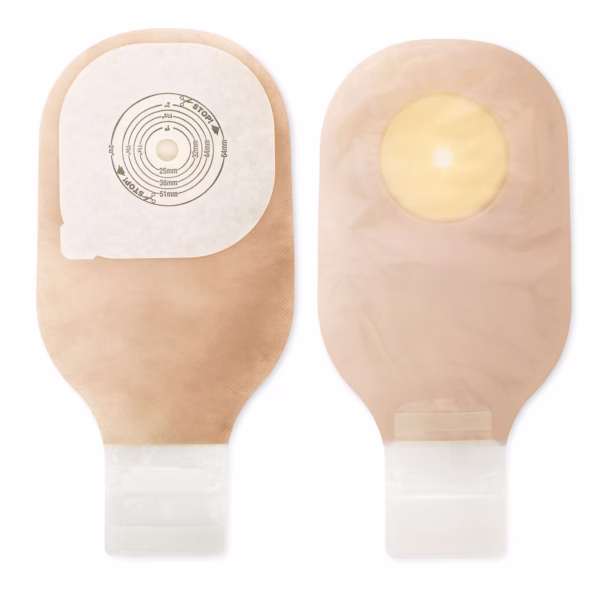 Ostomy Pouch Premier™ One-Piece System 12 Inch Length Oval, Flat, Trim to Fit 2-1/2 to 3 Inch Stoma Drainable