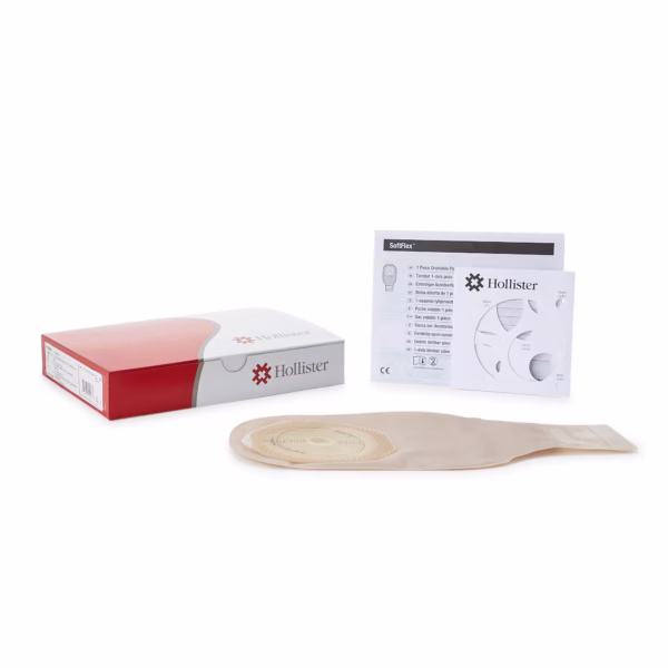 Ostomy Pouch Premierâ„¢ One-Piece System 12 Inch Length Oval, Flat, Trim to Fit 2-1/2 to 3 Inch Stoma Drainable