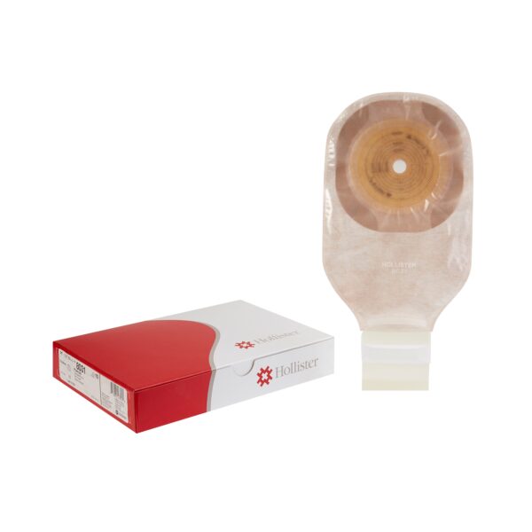 Ostomy Pouch Premier™ One-Piece System 12 Inch Length Flat, Trim to Fit Up to 2-1/2 Inch Stoma Drainable