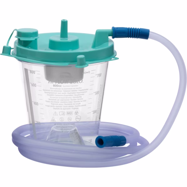 Rigid Suction Canister Kit Hi-Flow™ 800 mL Sealing Lid