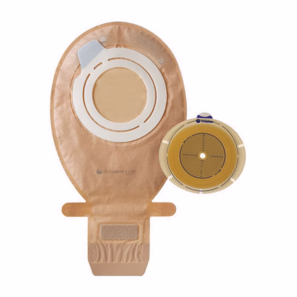 Ostomy Pouch SenSura® Flex Two-Piece System Maxi Length Flat, Trim to Fit 3/8 to 2-3/4 Inch Stoma Drainable