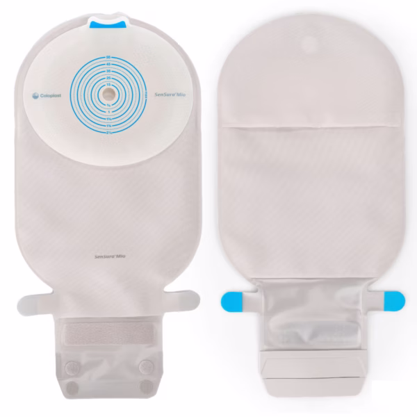 Ostomy Pouch SenSura® Mio One-Piece System 11 Inch Length, Maxi Flat, Trim to Fit 3/8 to 2-1/8 Inch Stoma Drainable