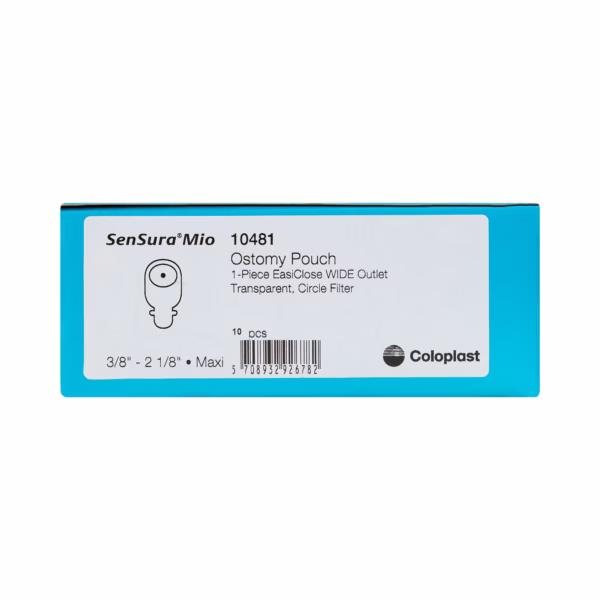 Ostomy Pouch SenSura® Mio One-Piece System 11 Inch Length, Maxi Flat, Trim to Fit 3/8 to 2-1/8 Inch Stoma Drainable