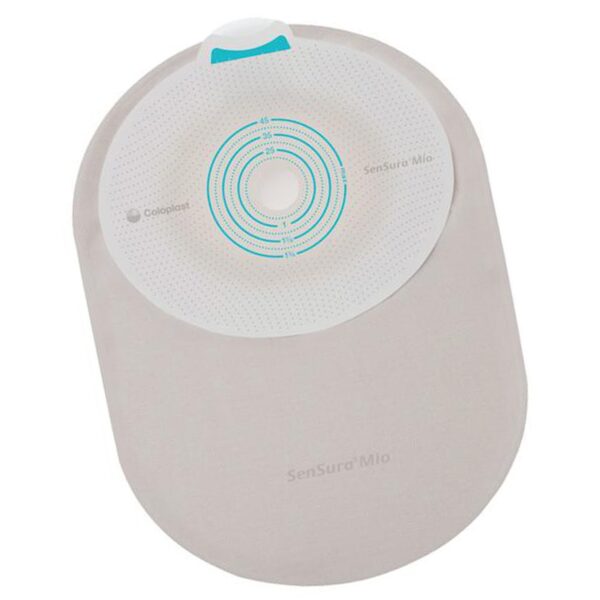 Ostomy Pouch SenSura® Mio One-Piece System 8-1/4 Inch Length, Maxi Flat, Trim to Fit 5/8 to 1-3/4 Inch Stoma Closed End