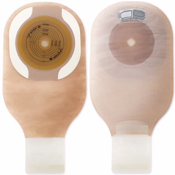 Ostomy Pouch Premier™ One-Piece System 12 Inch Length Soft Convex, Trim to Fit Up to 1-1/2 Inch Stoma Drainable