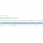 Foam Dressing Mepilex® Border Sacrum 6-1/3 X 7-9/10 Inch With Border Film Backing Silicone Adhesive Sacral Sterile #282055 - Image 3