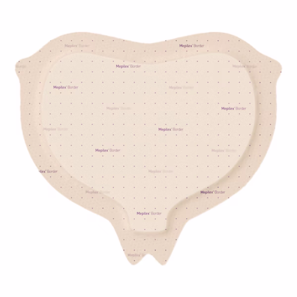 Foam Dressing Mepilex® Border Sacrum 9-1/5 X 9-1/5 Inch With Border Film Backing Silicone Adhesive Sacral Sterile #282455