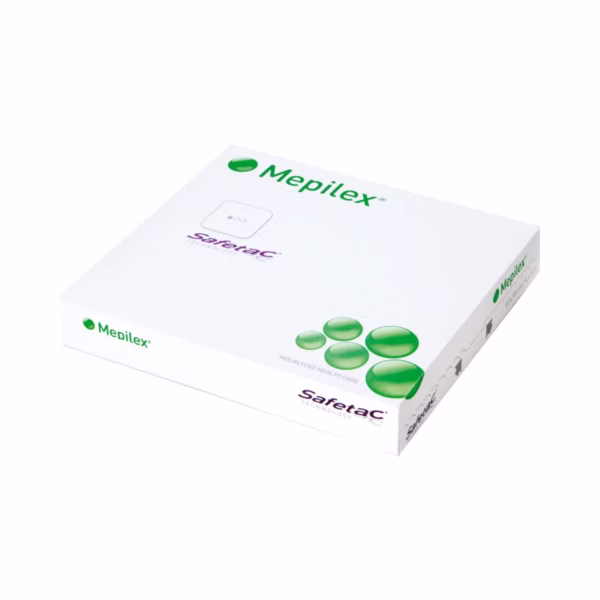 Foam Dressing Mepilex® Border Flex 3 X 3 Inch With Border Film Backing Silicone Adhesive Square Sterile