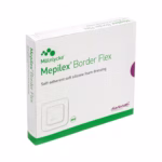 Foam Dressing Mepilex® Border Flex Oval 5.1 X 6.3 Inch With Border Film Backing Silicone Adhesive Oval Sterile #583300 - Image 2