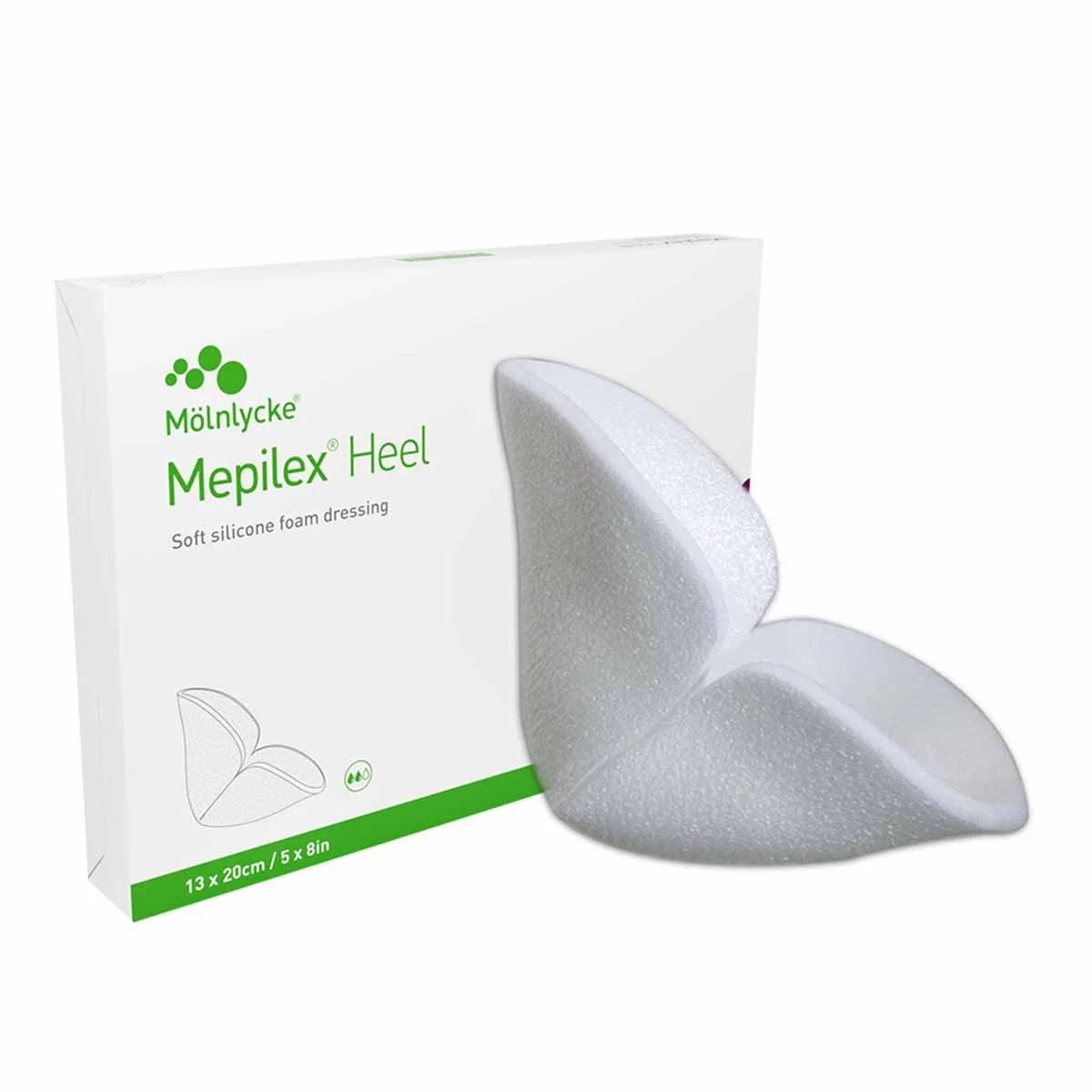 288100_5x8_heeldressing_box5 Molnlycke Mepilex Heel Dressings, 5 x 8 inch #288100 - Image 1