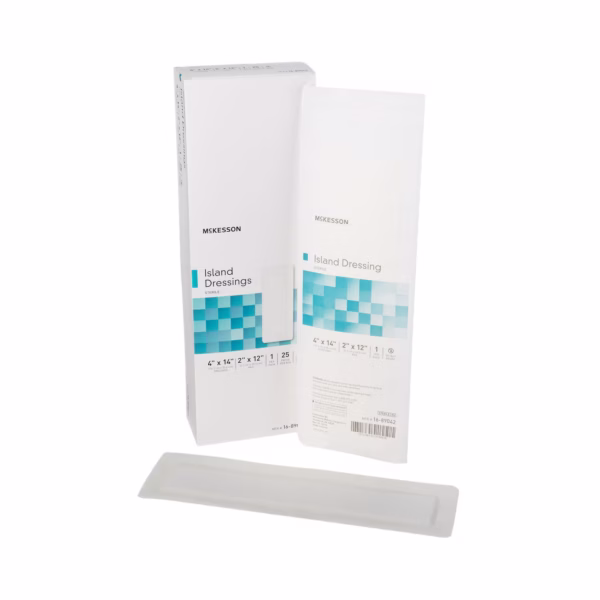 Island Dressing McKesson 4 X 14 Inch Rectangle Sterile