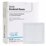 Island Dressing DermaRite® Bordered Gauze 4 X 4 Inch Square Sterile