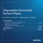 Surface Disinfectant Cleaner McKesson Premoistened Germicidal Manual Pull Wipe 160 Count Canister Alcohol Scent NonSterile #50-66160 - Image 2