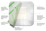 Alldress Absorbent Film Dressing, 6 x 6 Inch #265349 - Image 4