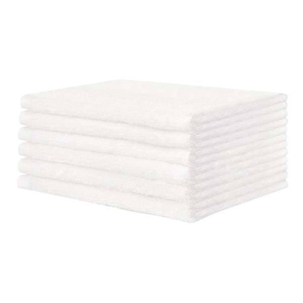 Washcloth 12 X 12-3/4 Inch White Reusable #V11-12127P