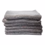 Blanket McKesson 62 X 80 Inch Wool / Synthetic Fabric 2.75 lbs. Gray #NW53011Q80 - Image 2