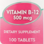Vitamin Supplement Geri-Care® Vitamin B12 500 mcg Strength Tablet 100 per Bottle #886-01-GCP - Image 2