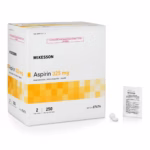 Pain Relief McKesson 325 mg Strength Aspirin Tablet 250 per Box #87676