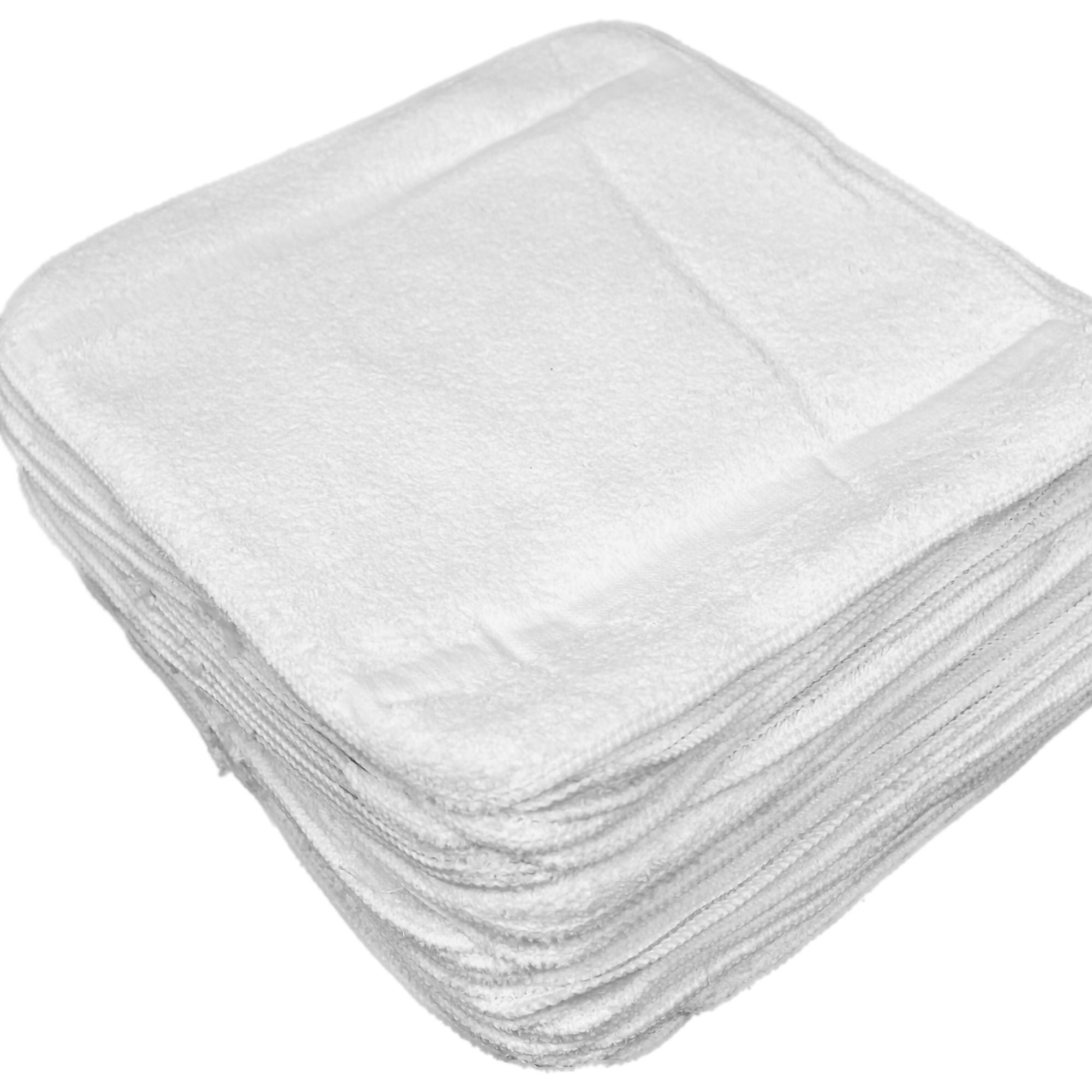 1135292_group Washcloth Olympic 12 X 12 Inch White Reusable #106301 - Image 1