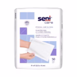 Wash Mitt Seni Care 6 X 9 Inch White Disposable #S-NG50-C41