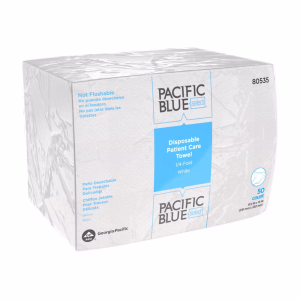 Washcloth Pacific Blue Select® 9-1/2 X 13 Inch White Disposable #80535