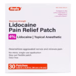 Topical Pain Relief 4% Strength Lidocaine Patch 30 per Box #00536120207