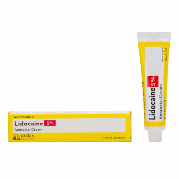 Topical Pain Relief 5% Strength Lidocaine HCl Cream 30 Gram #39328002530