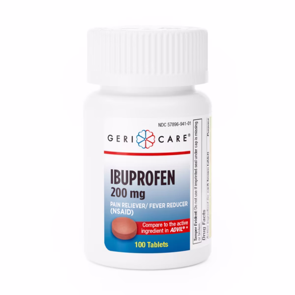 Pain Relief Geri-Care® 200 mg Strength Ibuprofen Tablet 100 per Bottle #941-01-GCP