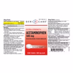 Pain Relief Geri-Care® 500 mg Strength Acetaminophen Tablet 1,000 per Bottle #201-10-GCP - Image 2