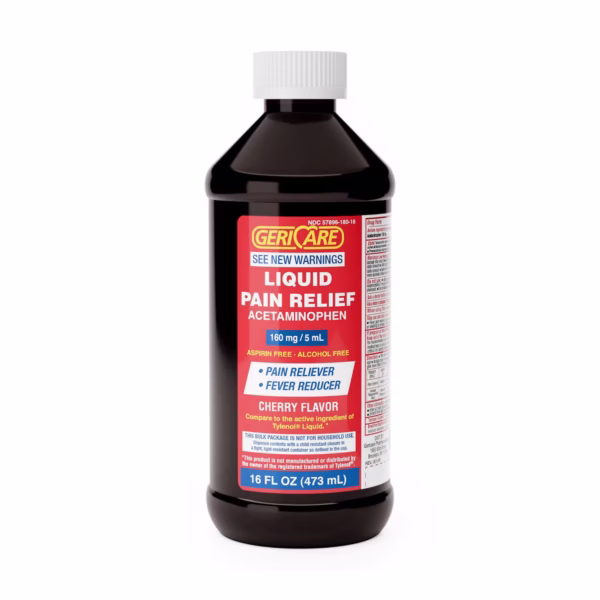 Pain Relief Geri-Care® 160 mg / 5 mL Strength Acetaminophen Liquid 16 oz. #Q101-16-GCP