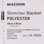 Blanket McKesson 40 X 80 Inch Polyester Gray #16-10224 - Image 2
