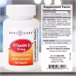 Vitamin Supplement Geri-Care® Vitamin D3 400 IU Strength Tablet 100 per Bottle #874-01-GCP - Image 2