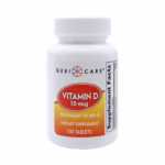 Vitamin Supplement Geri-Care® Vitamin D3 400 IU Strength Tablet 100 per Bottle #874-01-GCP