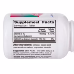Vitamin Supplement HEALTH STAR® Vitamin B12 100 mcg Strength Tablet 100 per Bottle #856-01-HST - Image 2