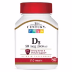 Vitamin Supplement 21st Century® Vitamin D 2,000 IU Strength Tablet 110 per Bottle #74098527111