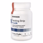 Wound Packing Strip McKesson Non-Impregnated 1/2 Inch X 5 Yard Sterile Plain #61-59220